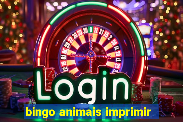 bingo animais imprimir